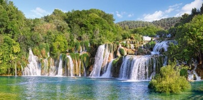 CASTORLAND Puzzle 4000 elementów Krka Waterfalls, Croatia - Wodospady Krka