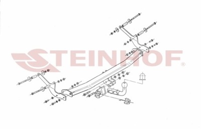 BARRA DE REMOLQUE GANCHO DE REMOLQUE RENAULT CLIO 3 (3/5D) 09/2005-  