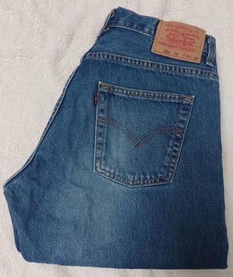 spodnie jeans męskie LEVIS 523 31/29 granatowe