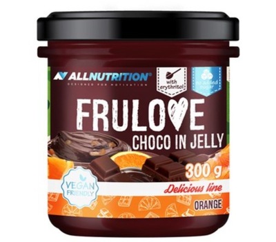 Dżem czekolada-pomarańcza Allnutrition Frulove Choco In Jelly Orange 300 g