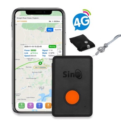 LOKALIZATOR GPS SINOTRACK ST904L DO PLECAKA SOS APP BEZ OPŁAT ABONAMENTU 4G