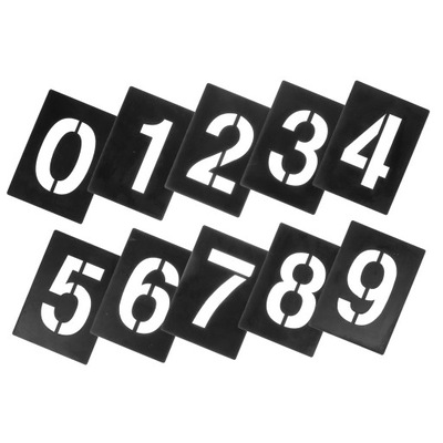 Szablony alfabetu z liczbami