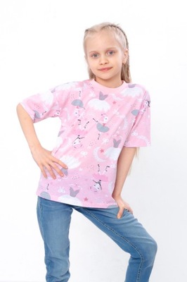 T-shirty (dziewczynki), letni, 6414-002-5