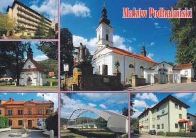 MAKÓW PODHALAŃSKI - KOŚCIÓŁ - ZDOM - KAPLICA - SZKOŁA - MOST - URZĄD