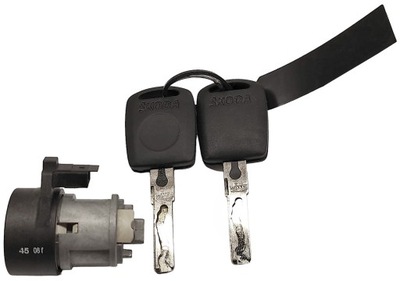 Nowa замок зажигания вкладыш do замка зажигания + 2 ключи skoda fabia i octavia фото №1