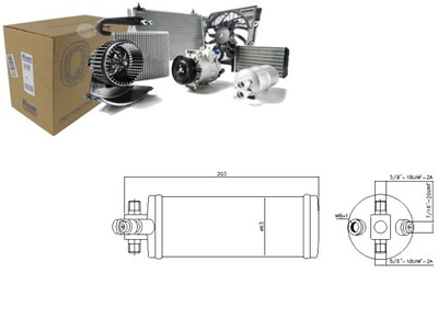 Осушувач кондиціонера daf 65 75 85 cf 65 cf 75 xf фото №1