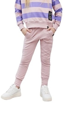 Bawełniane różowe spodnie All For Kids 116/122