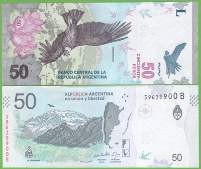 ARGENTYNA 50 PESOS 2018 P-363(2) UNC