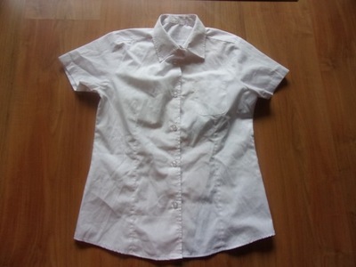Biała bluzka koszula 9-10L 140cm Smart Star