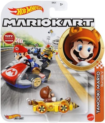 HOT WHEELS MARIO KART TANOOKI MARIO BUMBLE V NOWY !!!