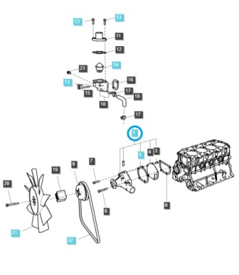 НАСОС ВОДИ - LS TRACTOR LS R41 / LS R50 / LS R65 / LS U43 / LS XR45 / 40376 