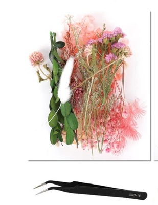 Suszone kwiaty naturalne do rękodzieła DIY mix kolorów