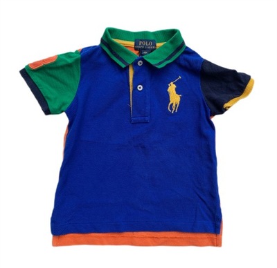 Koszulka Polo Ralph Lauren 18M Niebieska RL Bluzka 92 cm