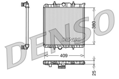 РАДИАТОР ВОДЫ DENSO DRM21025