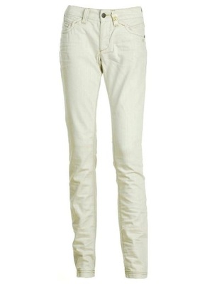 OBJECT beżowe spodnie jeans SLIM 28/32