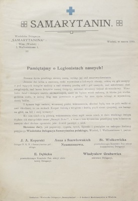 1915 SAMARYTANIN PAMIĘTAJMY O LEGIONISTACH