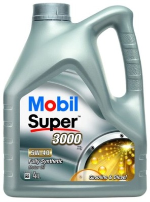 MOBIL SUPER 3000 X1 5W40 4L ACEA A3/B4 API SJ SN