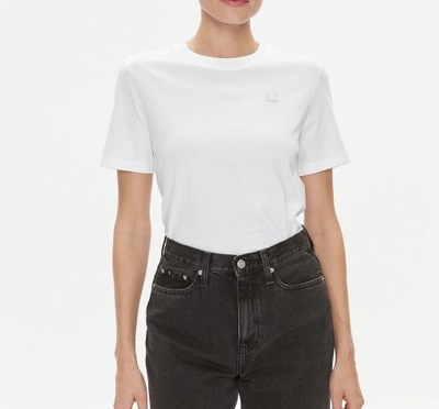 Calvin Klein Jeans t-shirt J20J223226 YAF biały XS