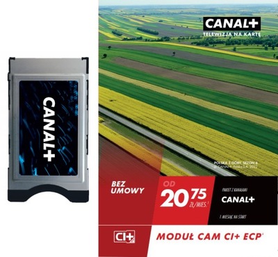 Moduł TV CAM 4K CI+ ECP TNK Canal+ 1 miesiąc Bez Umowy Telewizja na Kartę