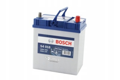 Аккумулятор bosch s4 40ah 330a l- s4018 фото №1