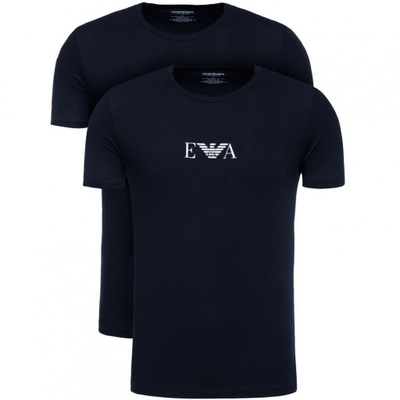 Emporio Armani t-shirt koszulka męska granatowa komplet 2-pack M