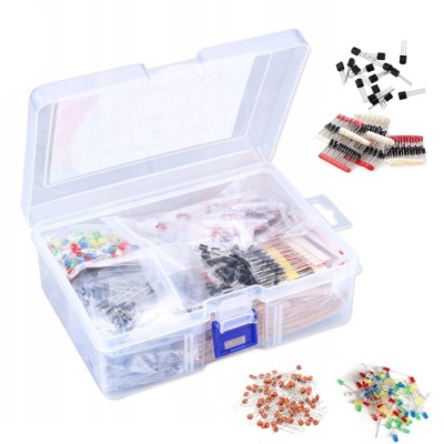 Набір komponentów elektronicznych - 1400 елементів - podzespoły фото №1