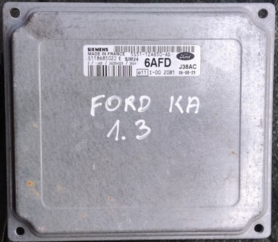 Ford ka 1.3 бортовой компьютер двигателя 5s51-12a650-ad фото №1