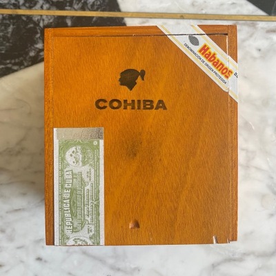 Pudełko po cygarach COHIBA ładne drewno 25 SIGLO