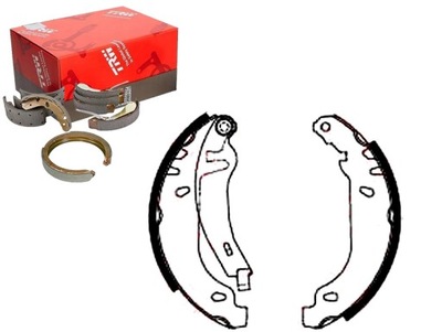 Набор колодка тормозных trw 7701949780 770134978 фото №1