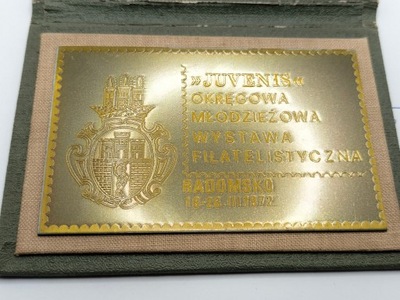 MEDAL WYSTAWA FILATELIST. RADOMSKO 1972 NR 1010