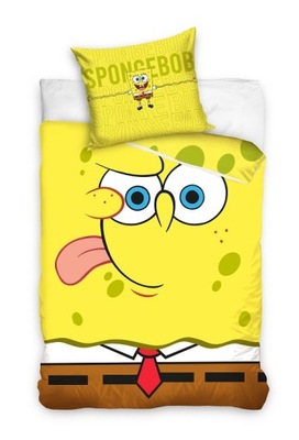 KOMPLET POŚCIELI DZIECIĘCEJ Pościel Dziecięca SPONGEBOB Bawełniana