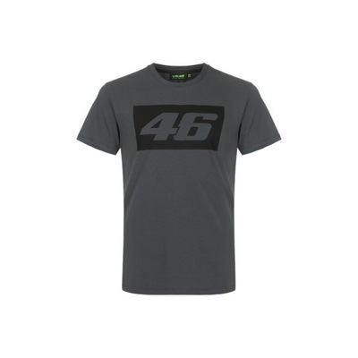 KOSZULKA T-SHIRT MESKI VR46 CONTRAST CORE 46 GRIS XXL  