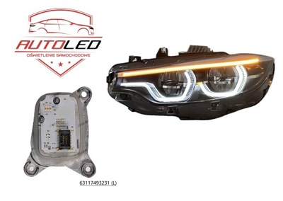 Модуль поворотник led do лампы перед левый bmw адаптивный led 4 f32 lci фото №1