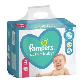 Pieluszki Pampers Active baby 4 76szt