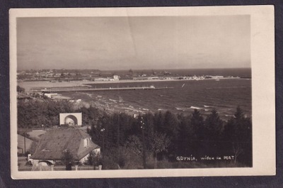 1938 Gdynia widok na port