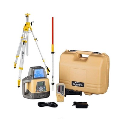 Niwelator laserowy Topcon RL-200 2S zestaw z łatą laserową i statywem