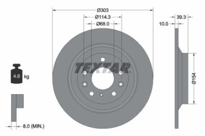Диск ham. mazda t. cx-30 2,0 hybrid 20- фото №1