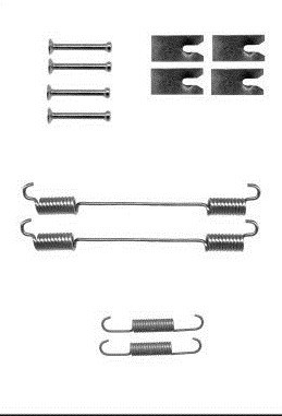 RESORTES DO ZAPATAS DE FRENADO FIAT DOBLO 01-10  