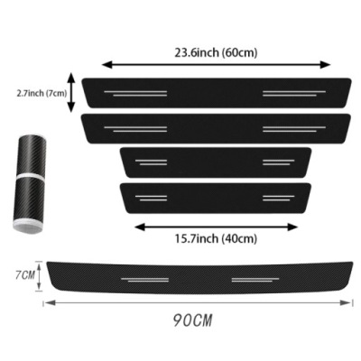 5 наклейка na порог автомобиля do volvo xc40 фото №1