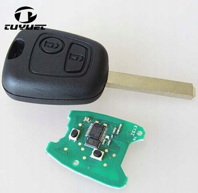 PARA PEUGEOT 307 2 BOTONES CON ELEKTRONICZNYCH ID46  