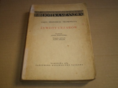 Żywoty cezarów - Biblioteka Meandra - wydanie 1954