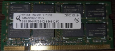 RAM DDR2 2GB QIMONDA 800MHz HYS64T256020EDL-2.5C2