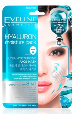 EVELINE HYALURON Ultranawilżająca koreańska maska