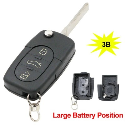 2/2 1/3/3 1 BUTTON REMOTE CAR KEY SHELL CASE PARA AUDI A2 A3 A4 A6 A8~51773  