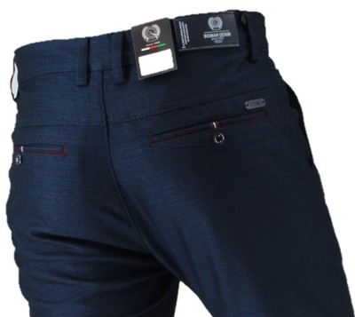 Spodnie Granatowe prosta nogawka W35 90-92 cm