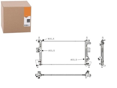 Радіатор двигуна ford c-max ii focus iii grand c- фото №1