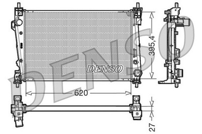 РАДИАТОР ВОДЫ DENSO DRM01006