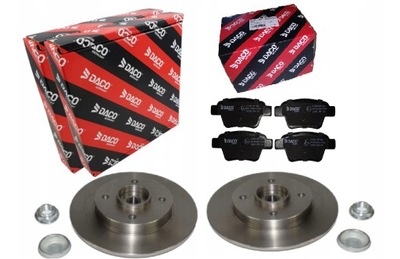 Гальмівні диски гальмівні колодки задня citroen c4 peugeot 207 208 фото №1