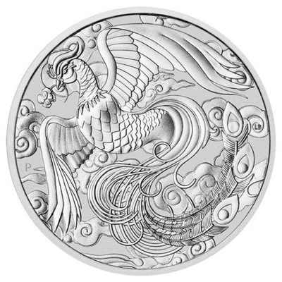 Srebrna moneta Chińskie Mity - Feniks, 1 oz, 2022