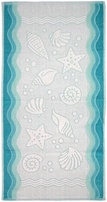 Ręcznik Flora Ocean 50x100 Turkusowy Greno